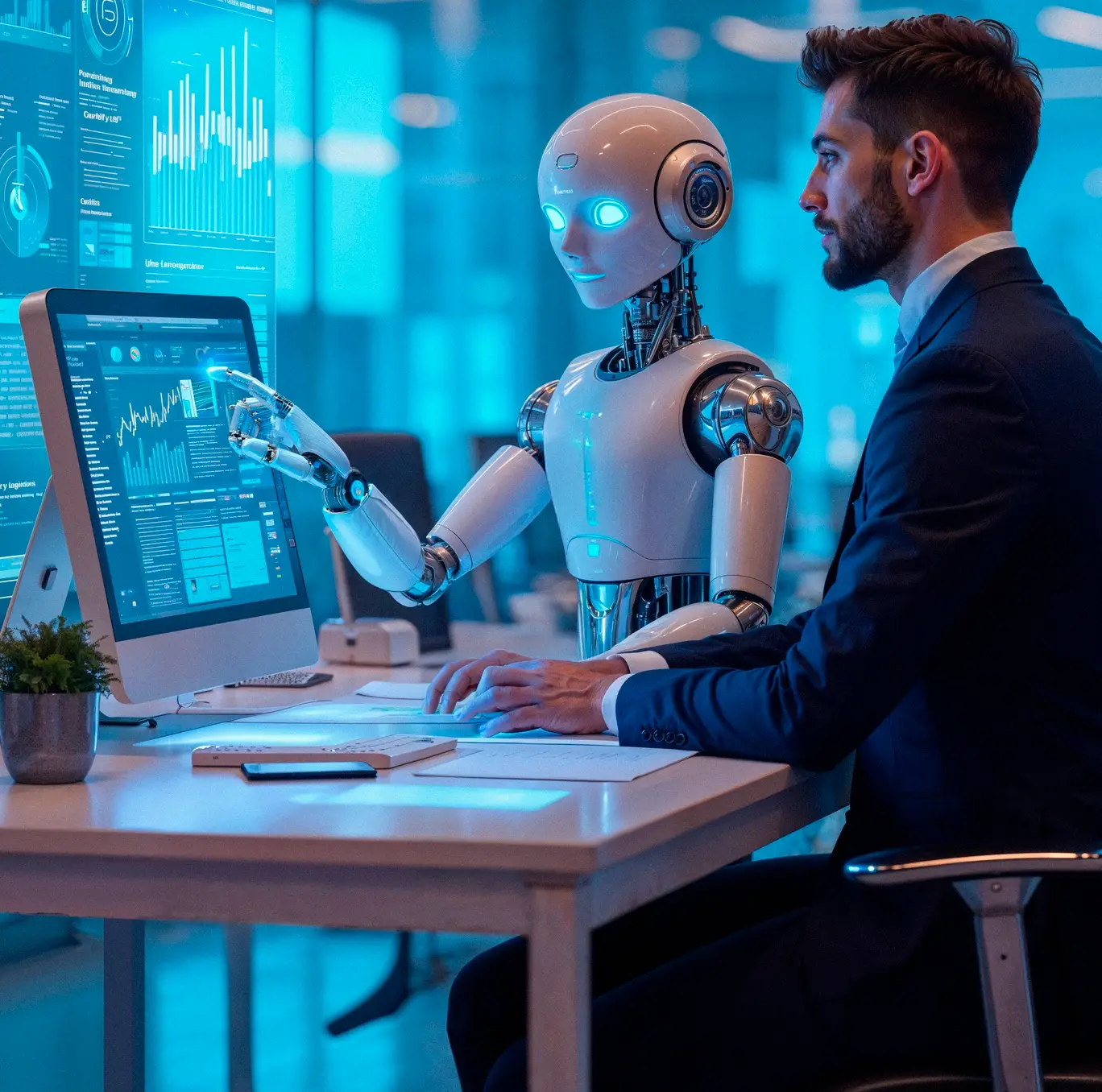 AI Solutions & Future Automation Globe